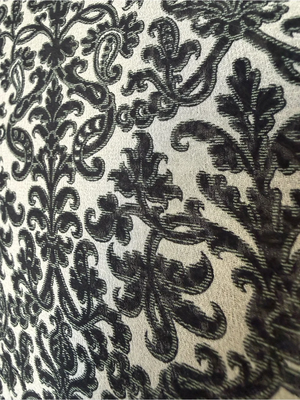 Tory Burch Melissa Paisley Tunic Blouse Black Cream 8